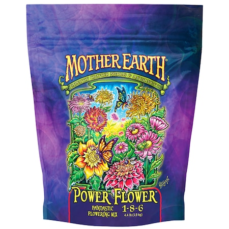 Mother Earth Mother Earth Power Flower Flowers/Fruits/Vegetables 1-8-6 Plant Fertilizer 4.4 lb HGC733952